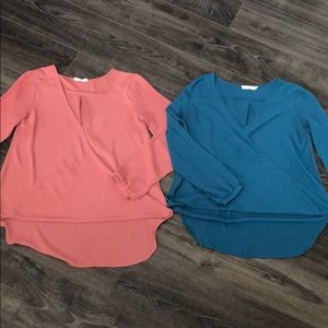 Lot of 2 Lush LS Tops. Great condition!